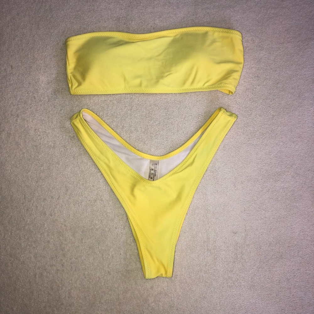 SHEIN YELLOW SWIM
